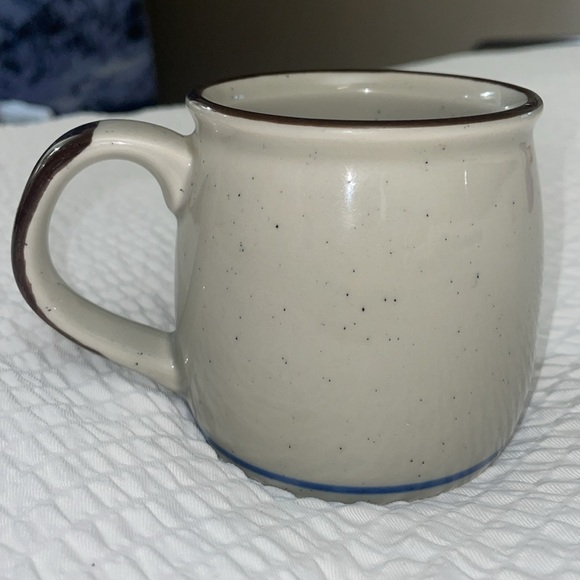 OTAGIRI Pheasants vintage Speckled handpainted Pottery Coffee Mug - Picture 3 of 6